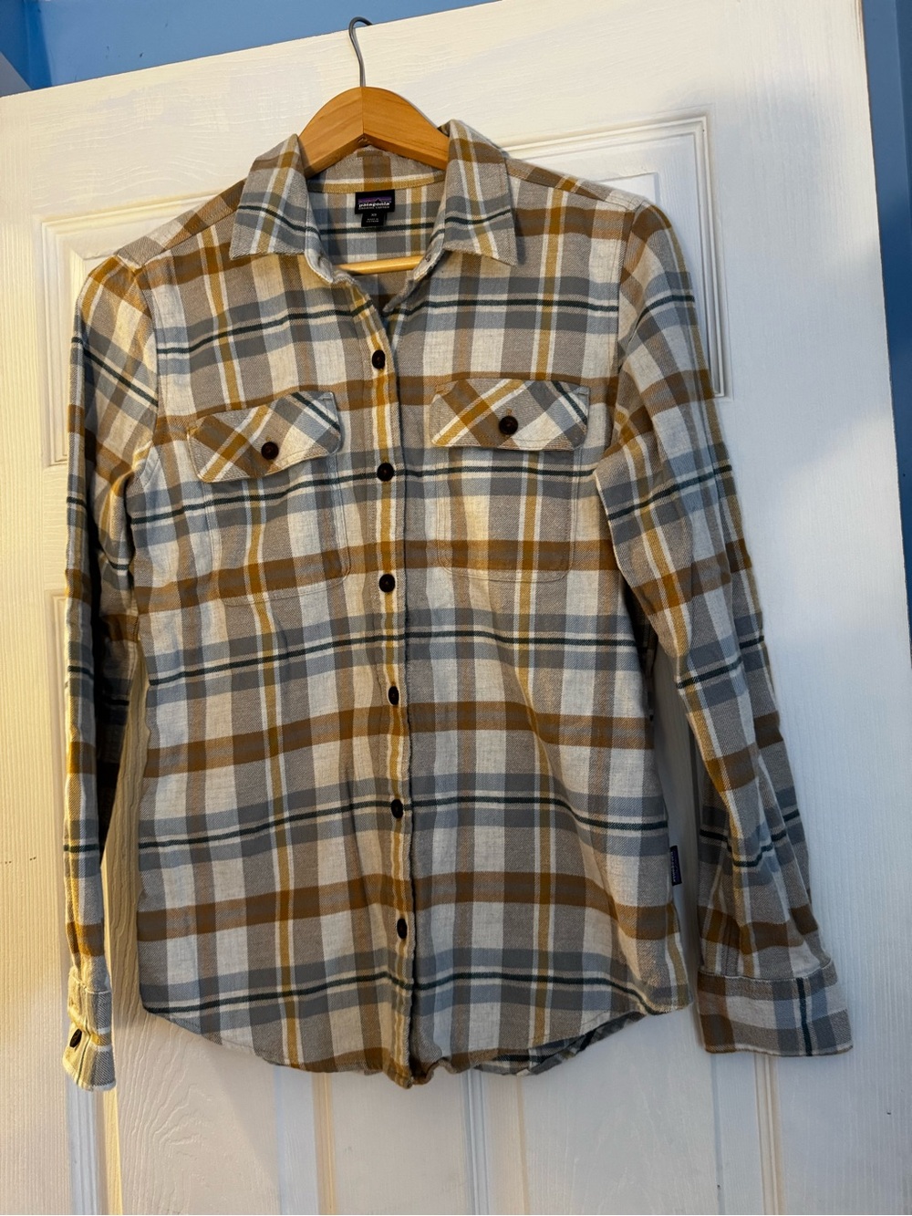 Patagonia Women’s Long-Sleeved Organic Cotton Midweight Fjord Flannel — XS
